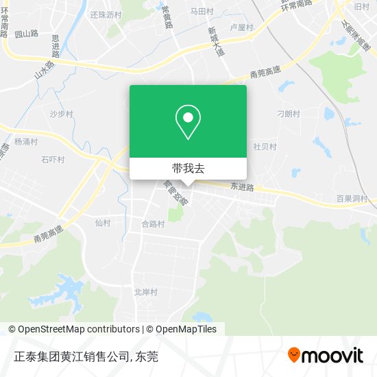 正泰集团黄江销售公司地图