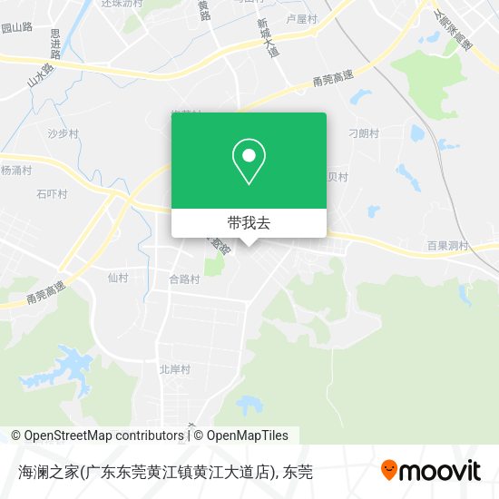 海澜之家(广东东莞黄江镇黄江大道店)地图