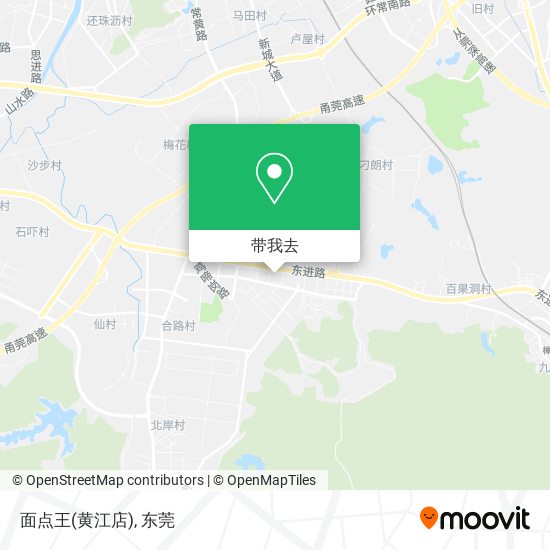 面点王(黄江店)地图