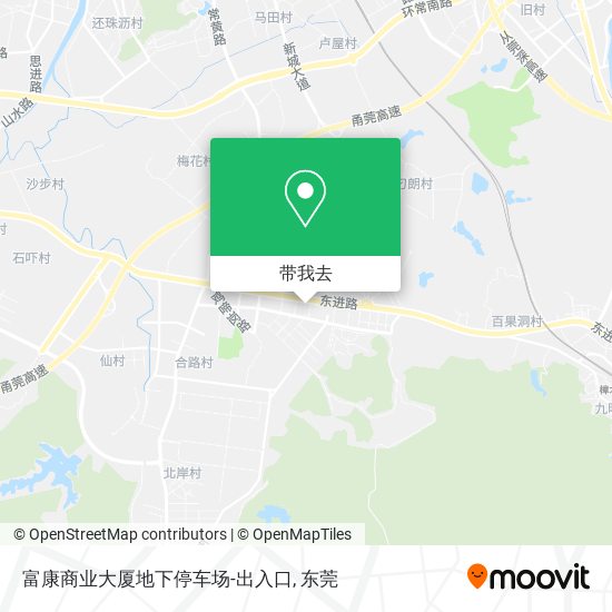 富康商业大厦地下停车场-出入口地图