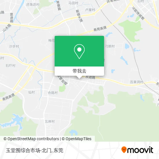 玉堂围综合市场-北门地图
