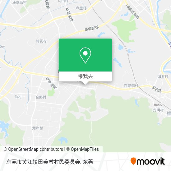 东莞市黄江镇田美村村民委员会地图