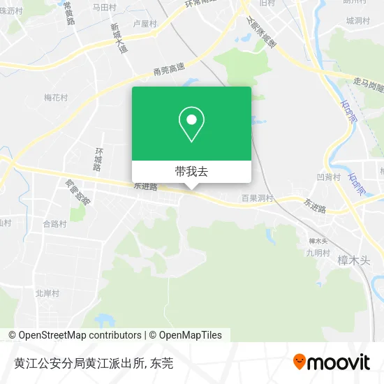 黄江公安分局黄江派出所地图