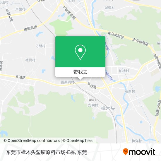 东莞市樟木头塑胶原料市场-E栋地图