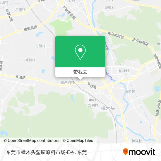 东莞市樟木头塑胶原料市场-E栋地图