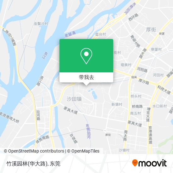 竹溪园林(华大路)地图