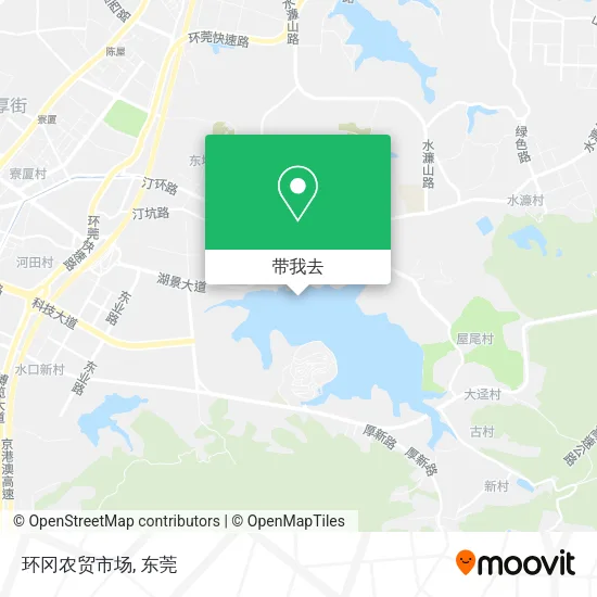 环冈农贸市场地图