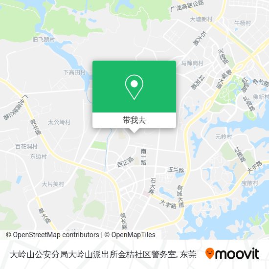 大岭山公安分局大岭山派出所金桔社区警务室地图