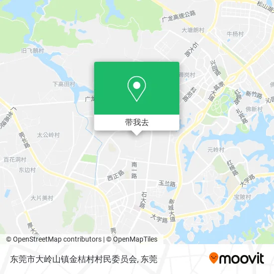 东莞市大岭山镇金桔村村民委员会地图