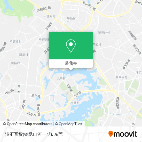 港汇百货(锦绣山河一期)地图