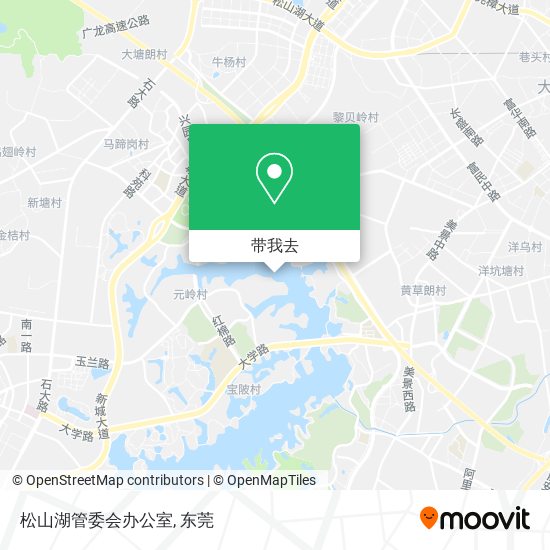 松山湖管委会办公室地图