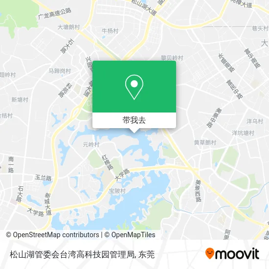 松山湖管委会台湾高科技园管理局地图