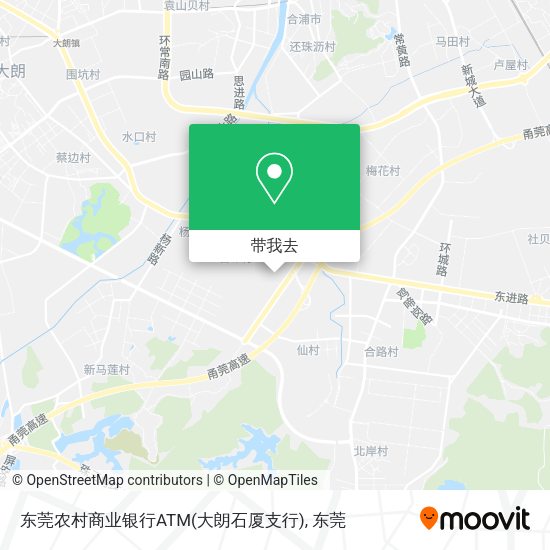 东莞农村商业银行ATM(大朗石厦支行)地图