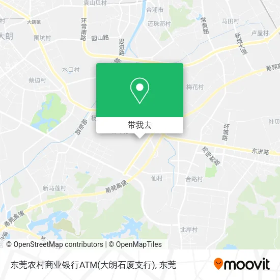 东莞农村商业银行ATM(大朗石厦支行)地图