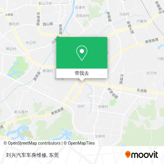 刘兴汽车车身维修地图