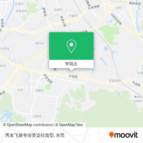 秀发飞扬专业烫染拉造型地图