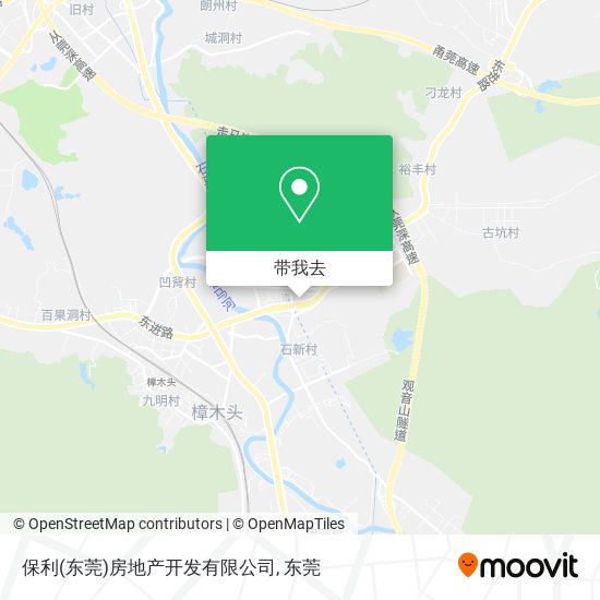 保利(东莞)房地产开发有限公司地图