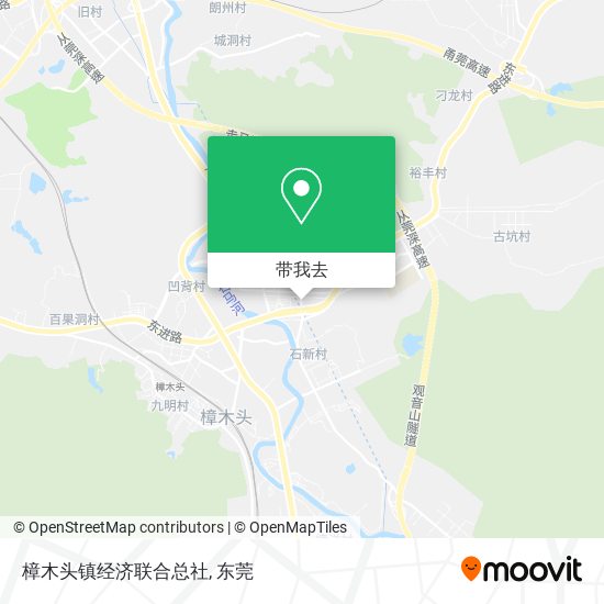 樟木头镇经济联合总社地图