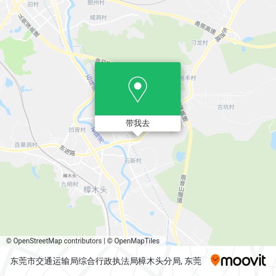 东莞市交通运输局综合行政执法局樟木头分局地图