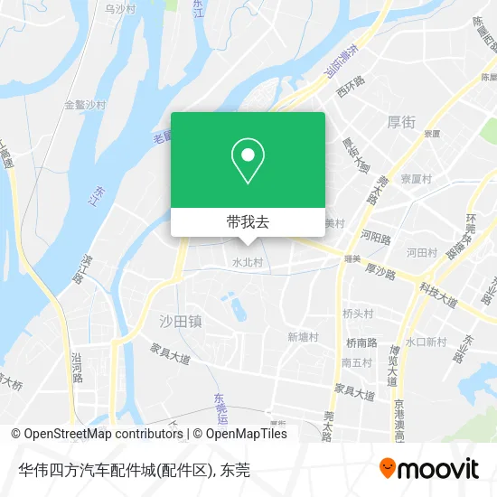华伟四方汽车配件城(配件区)地图