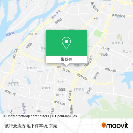 波特曼酒店-地下停车场地图