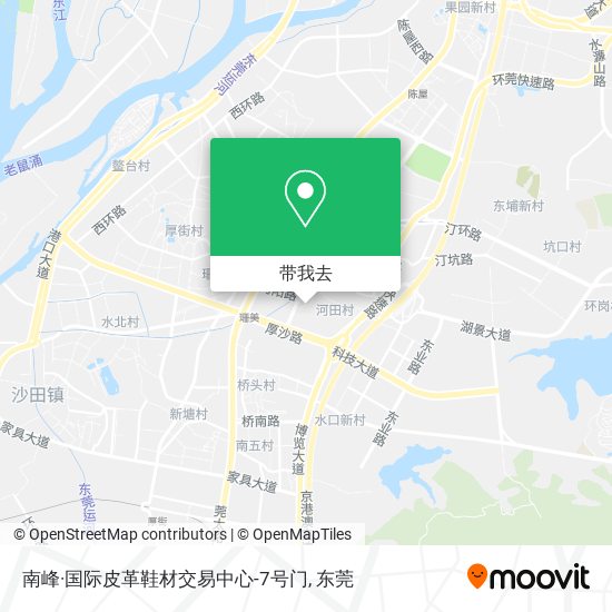 南峰·国际皮革鞋材交易中心-7号门地图
