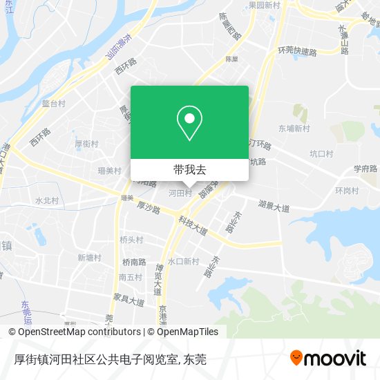 厚街镇河田社区公共电子阅览室地图
