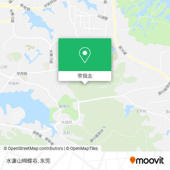 水濂山蝴蝶谷地图