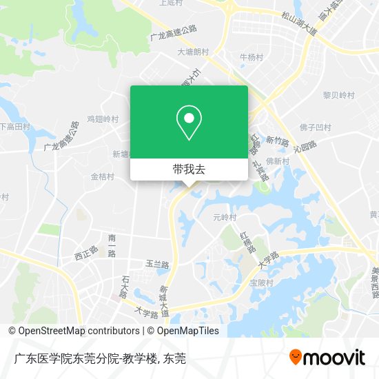 广东医学院东莞分院-教学楼地图