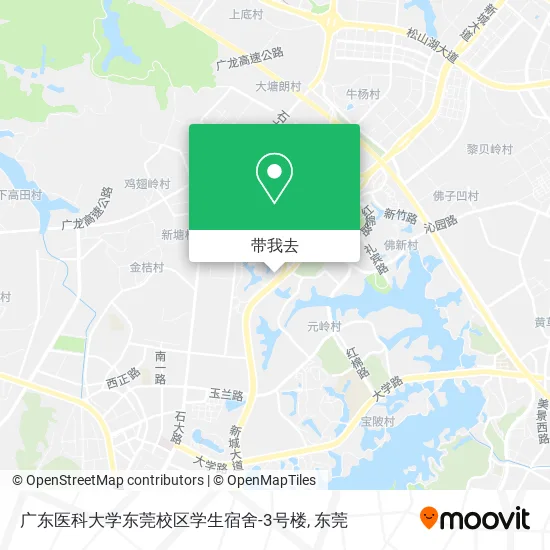 广东医科大学东莞校区学生宿舍-3号楼地图