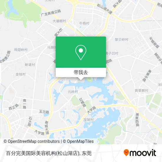 百分完美国际美容机构(松山湖店)地图