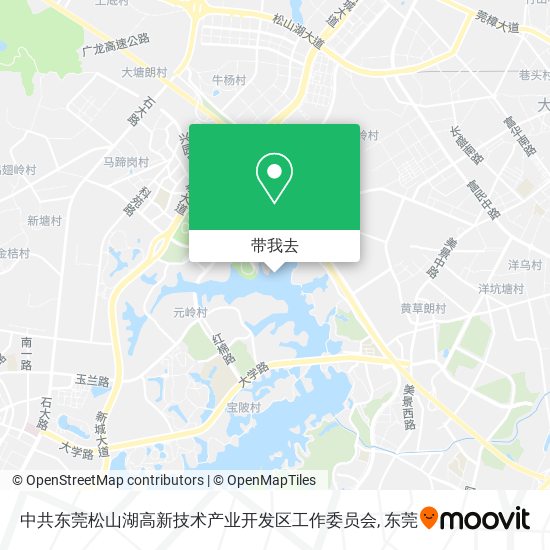 中共东莞松山湖高新技术产业开发区工作委员会地图