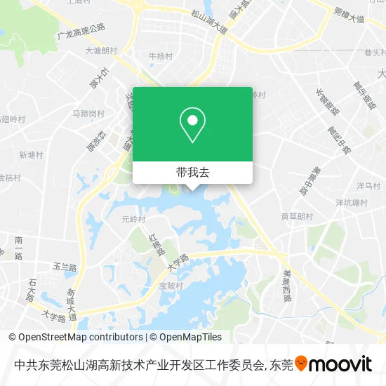 中共东莞松山湖高新技术产业开发区工作委员会地图