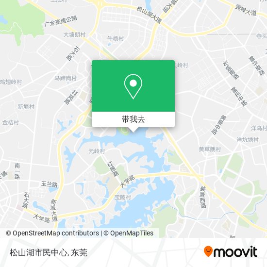 松山湖市民中心地图