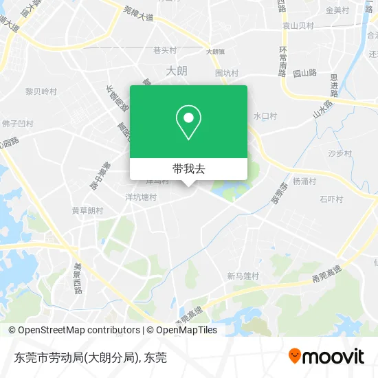 东莞市劳动局(大朗分局)地图