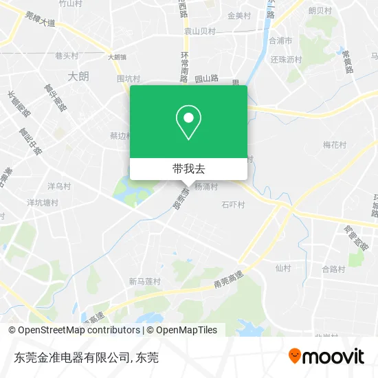 东莞金准电器有限公司地图