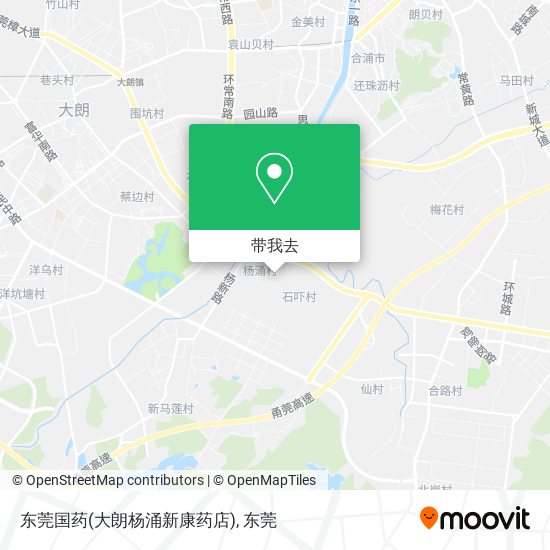 东莞国药(大朗杨涌新康药店)地图
