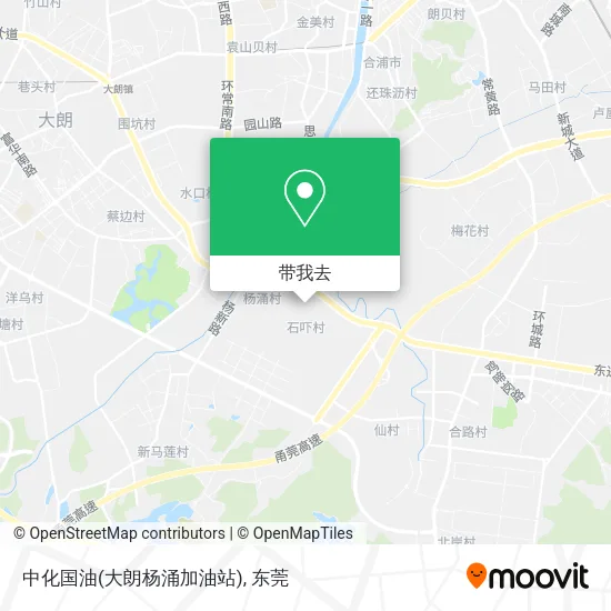 中化国油(大朗杨涌加油站)地图