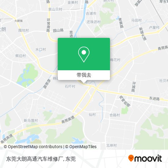 东莞大朗高通汽车维修厂地图