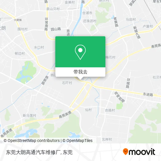 东莞大朗高通汽车维修厂地图
