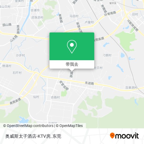 奥威斯太子酒店-KTV房地图