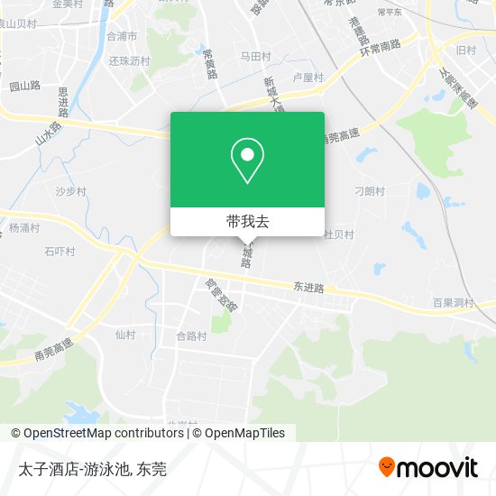 太子酒店-游泳池地图