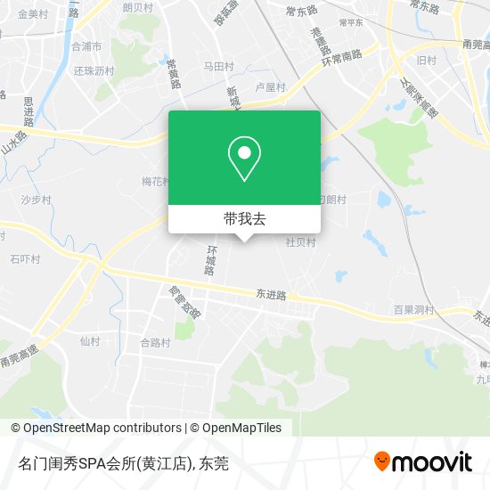 名门闺秀SPA会所(黄江店)地图