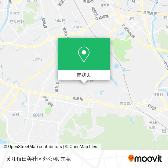 黄江镇田美社区办公楼地图