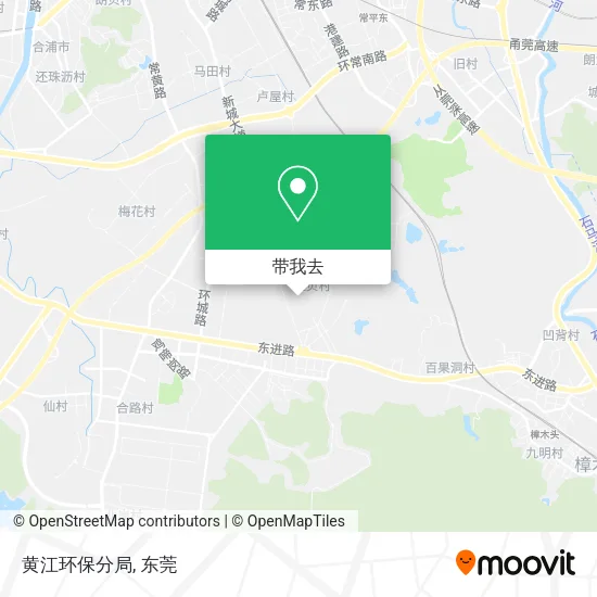黄江环保分局地图