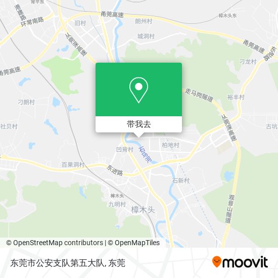 东莞市公安支队第五大队地图