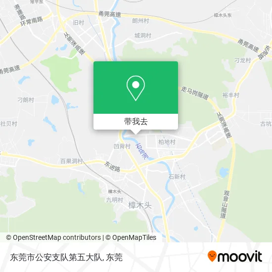 东莞市公安支队第五大队地图