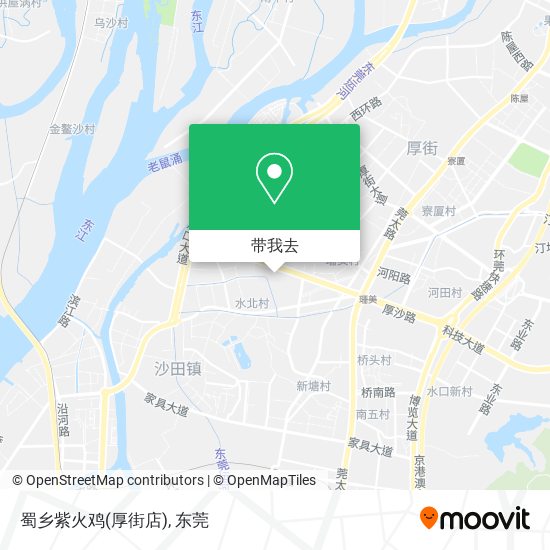 蜀乡紫火鸡(厚街店)地图