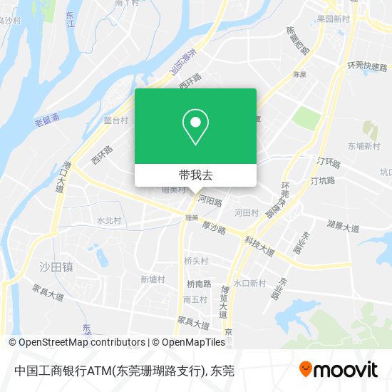 中国工商银行ATM(东莞珊瑚路支行)地图