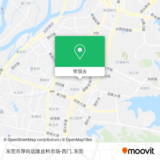 东莞市厚街远隆皮料市场-西门地图